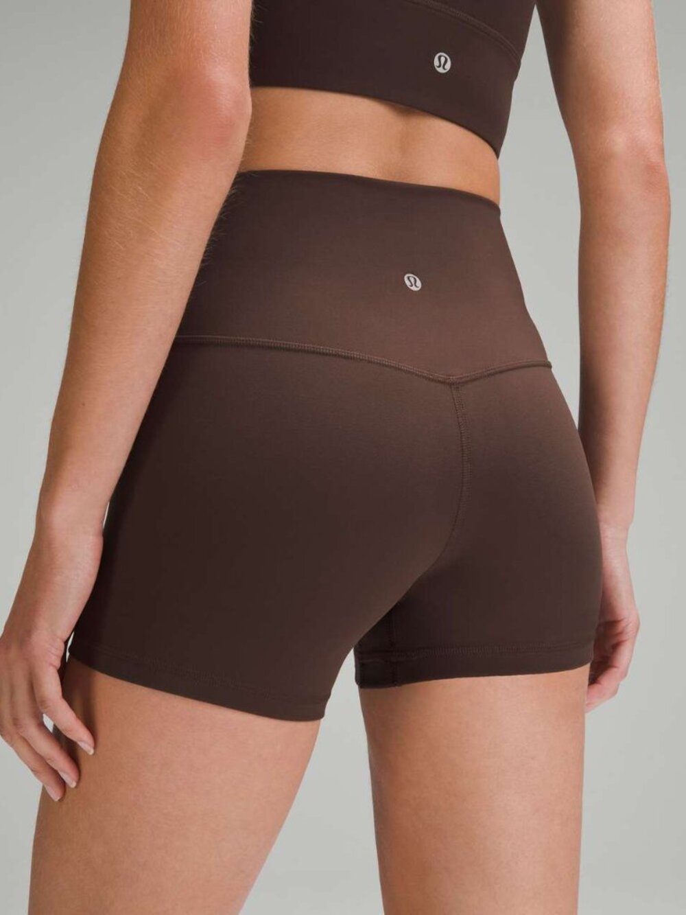 Lululemon Align 4" High Rise Shorts in Espresso Brown